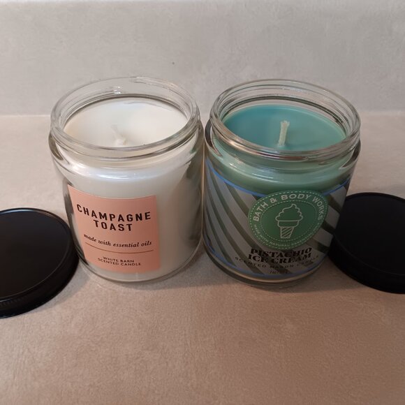 Bath and Body Works Pistachio Ice Cream and White Barn Champagne Toast NEW!!! - Picture 4 of 5